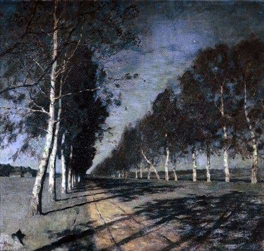 Description of the painting by Isaac Levitan Moonlit Night