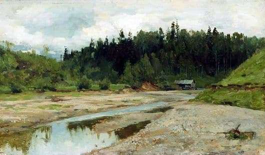 Description of the painting by Isaac Levitan River in the forest
