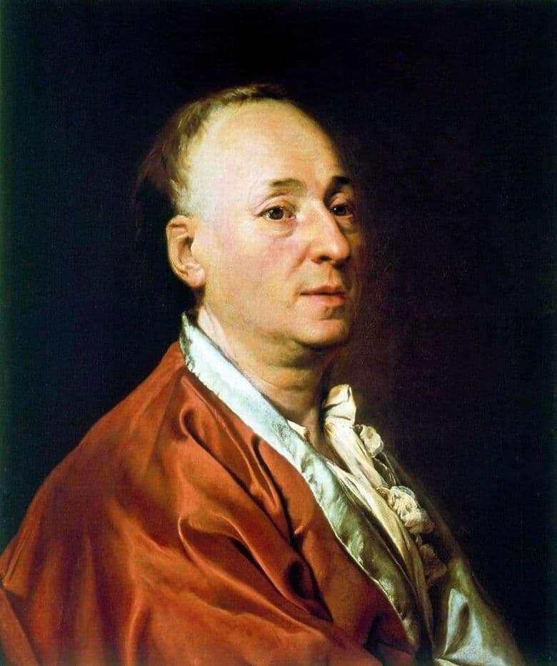 Description of the painting by Dmitry Levitsky Portrait of Denis Didro (1773)