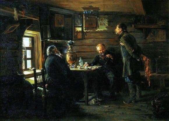 Description of the painting by Vladimir Egorovich Makovsky Lovers of nightingales (1872   1873)