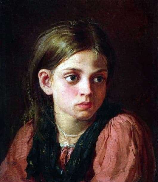 Description of the painting by Vasily Maximov Girl