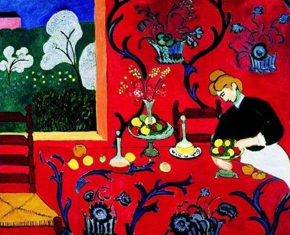 Description of the painting by Henri Matisse Red Room