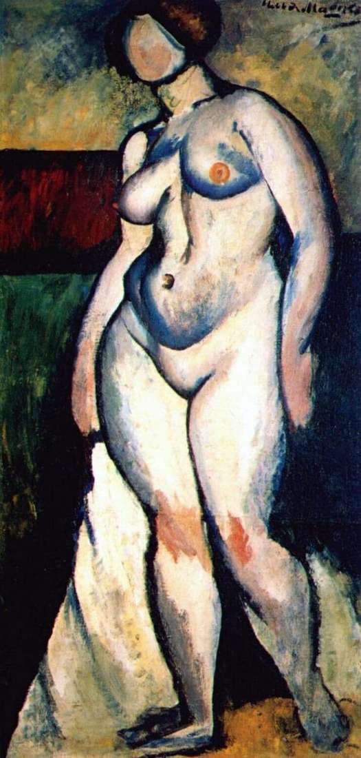 Description of the painting by Ilya Mashkov Nude