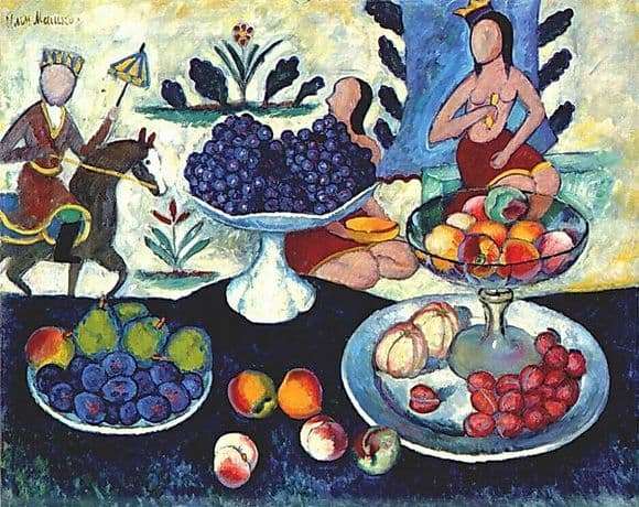 Description of the painting by Ilya Mashkov Still Life