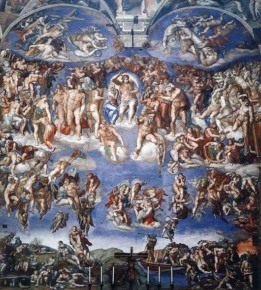 Description Of The Painting By Michelangelo The Last Judgment Michelangelo