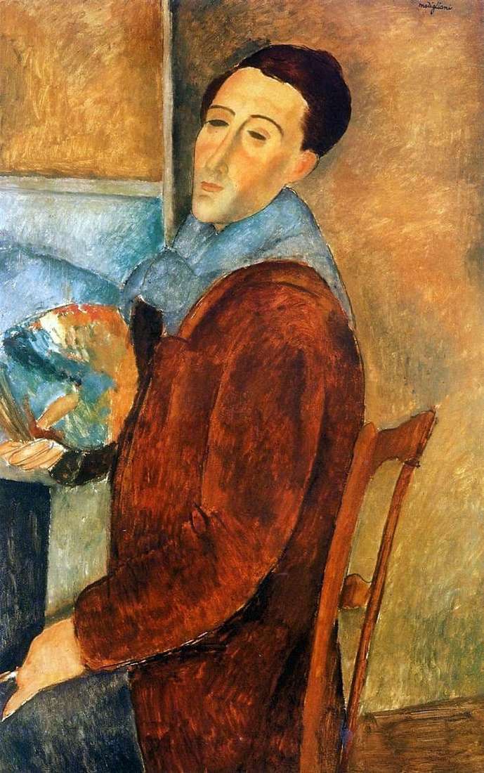 Description of the painting by Amedeo Modigliani Self portrait