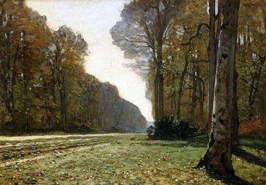 Description of the painting by Claude Monet Road to Chailly