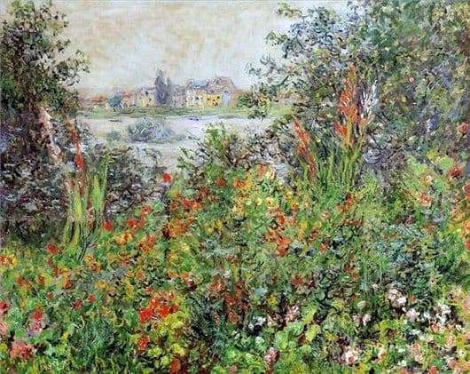 The Painting By Claude Monet Flowers, Claude Monet Flower Garden Paintings