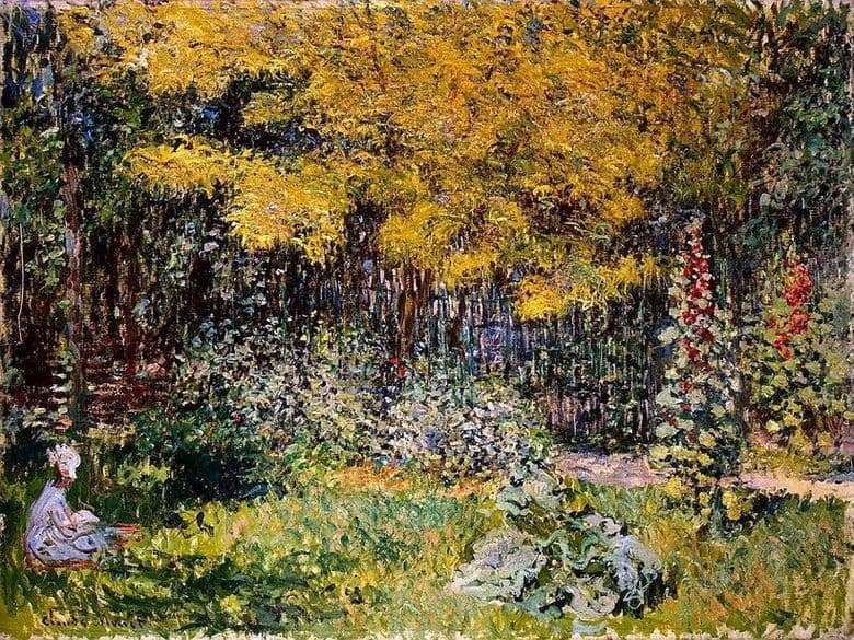 Description of the painting by Claude Monet Garden