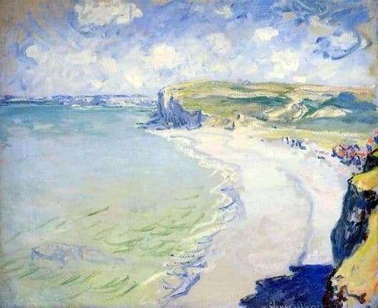 Description of the painting by Claude Monet The Beach at Purville