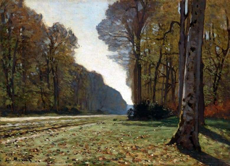 Description of the painting by Claude Monets The Road