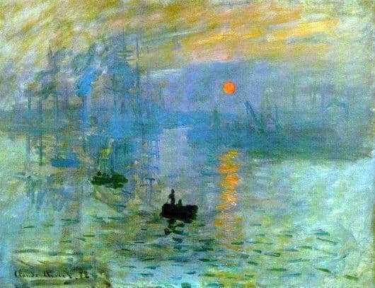 Description of the painting by Claude Monet Impression, sunrise