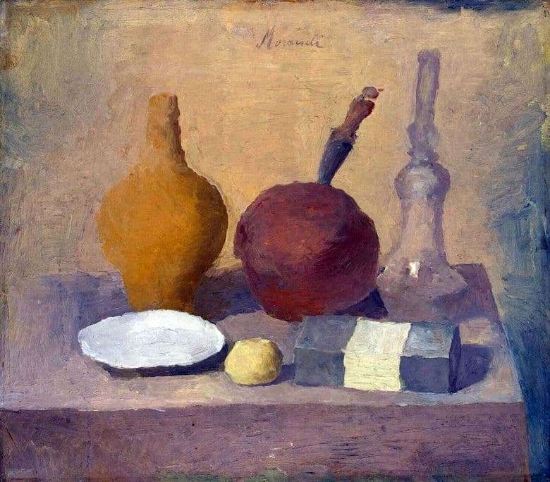 Description of the painting by Giorgio Morandi Still Life