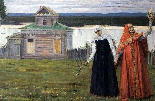 Description of the painting by Mikhail Nesterov Sisters