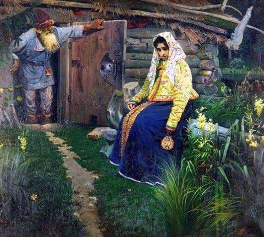 Description of the painting by Mikhail Nesterov For the bewitching potion
