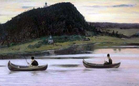 Description of the painting by Mikhail Nesterov Silence