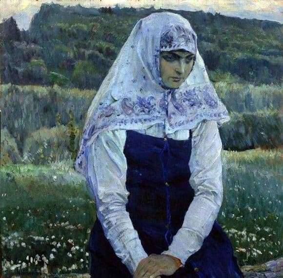 Description of the painting by Mikhail Nesterov Christs Bride