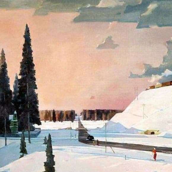 Description paintings of George Nyssa February. Moscow region 